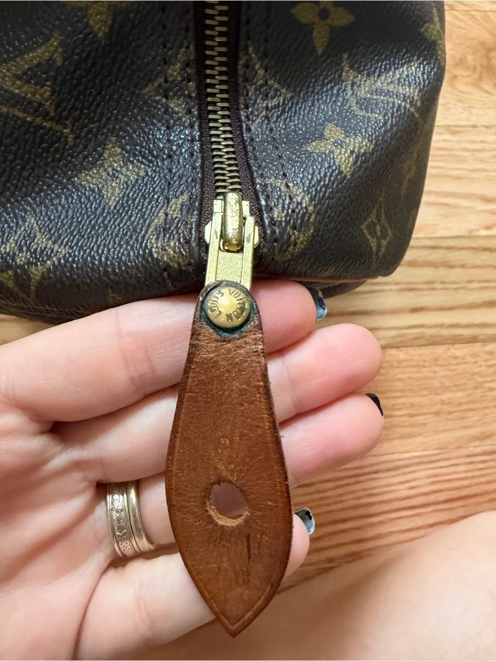 Vintage Louis Vuitton Brown Monogram Speedy 35
